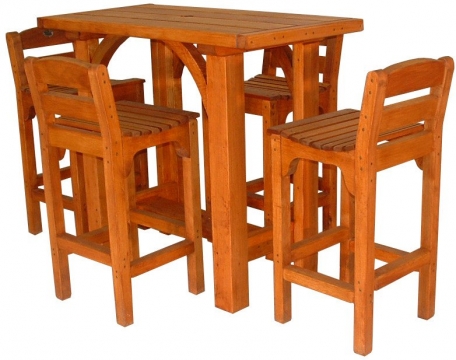 Small Bar leaner 1200x600mm and 4 stools - $2200 Small leaner on own $1200